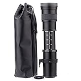 JINTU 420-800mm f/8.3 Teleobjektiv, EF Objektiv Manuelles Zoom Objektiv für Canon SLR 90D 80D 4000D 2000D 1500D 1300D 1200D 850D 800D 750D 600D 500D 250D 60D 70D 50D 5D 1D 7D