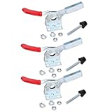 Adfaga 3-teiliges Hochleistungs-Kippspanner-Vertikal-Schnellspanner-Klemmsatz mit 90 kg Kraft und verstärkter Basis für Tischkreissägen in der Holzbearbeitung und zum Schweißen von