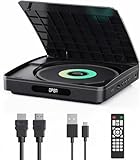 Mini DVD Player für TV mit HDMI-Kabel – HD Upscaling, regionsfrei, Speicherfunktion, HDMI-Sync, kompatibel mit verschiedenen Disc-Formaten (kein Blu-Ray)