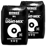 Wohnkult Biobizz 2 x 50 l Light-Mix Pflanzenerde Pflanzsubstrat Grow Erde