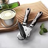 3 in1 Dosenöffner Kombiöffner, Multi-Öffner, Flaschen Getränkedosenöffner,Manuell Büchsenöffner Deckelöffner Kapselheber mit Rutschfest Griff und Ergonomischer Drehknopf für Ältlich mit Arthritis