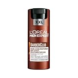 L'Oréal Men Expert Bart & Haut XXL Feuchtigkeitspflege für Männer, Gesichtscreme für den 3-Tage-Bart, Bartpflege für Herren mit Zedernholzöl, Barber Club, [Amazon Exclusive], 1 x 100 ml