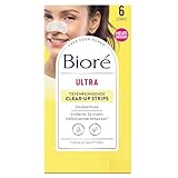 Biore Tiefenreinigende Nasen-Clear-Up-Strips - Zaubernuss/ Witch Hazel -Entfernt Tiefsitzende Mitesser, 2er Pack(2 X 6 Stück)