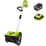 SnapFresh Schneefräse Akku 20V mit 4,0Ah & Ladegerät – Ultra-leicht nur 3,5 kg | 30 cm Räumbreite, 10 cm Schneehöhe, bis 4,5 m Auswurf | 60° verstellbarer Auswurfkanal | Ideal für Gehwege & Einfahrten
