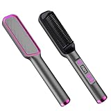 NAVESO Haarglätter Bürste, Haarglättungskamm für Frauen, Glättbürste, Professionelle Haarglätterbürste, 30 Temperatureinstellungen, 80-230°C LCD-Digital Display 2 Minuten Fast Aufheizen Haarglätter