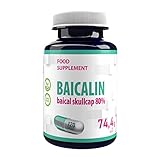 Hepatica Baicalin Baikal Helmkraut (Scutellaria baicalensis) 500mg 120 Vegane Kapseln, Laborgeprüft, Hochdosiert, Nicht GVO & Glutenfrei