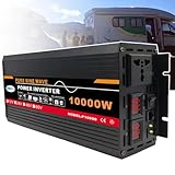 JMbpkduHs 1500w Reiner Sinus-Wechselrichter Solaranlage/Spitzenleistung 10000w/Solarmodul/Heim/Outdoor/Wohnmobil/Camping Wellen-Wechselrichter,12V-220V