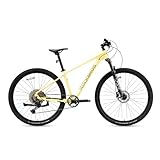 ROCKBROS MT·400 29 Zoll Mountainbike, aus Aluminium Fahrrad mit CUES U6000 10 Gang Schaltung, Scheibenbremse & Einstellbare Federvorspannung, 16/18/21 Zoll Rahmen für Herren und Damen Gelb