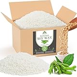 Sojawachs für Kerzen 5KG, Premium Kerzenwachs, Kerzenwachs zum Gießen & Kerzenherstellung, 100% Natürliches Sojawachs für Kerzen