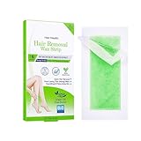 3-in-1 Enthaarungsstreifen Set – Natürliche Wachsstreifen für Achseln, Bikini & Gesicht – Mit Aloe Vera, Sheabutter & Gurke – 20 Stück (20 Stück, Sheabutter)
