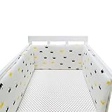 AZMAHT Weich Atmungsaktiv Babybett Nestchen Bettumrandung Kinderbett Umrandung Atmungsaktiv Rausfallschutz FüR Babybett Waschbar Stubenwagen Umrandung FüR Kinderbett,N06,300 * 30cm