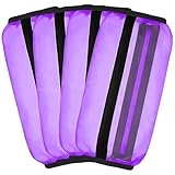 Fliegenschutzstiefel für Pferde, 4 Stück, bequeme Nylonwickel für Pferde, transparentes Material mit Gummibändern für längeres Tragen