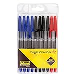 Idena 500234 - Kugelschreiber, 10 Stück, sortierte Schreibfarben