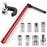 BAIFULAI Standhahnmutterschlüssel, Standhahnschlüssel Stahlqualität Armaturenzange 8-17 mm, Wasserhahn Schlüssel, Armaturenschlüssel Universalwerkzeug, Waschbeckenarmatur-Werkzeug