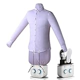 TAUIANE Tragbarer Elektrischer WäSchetrockner, Automatischer HeißLufttrockner Und BüGeleisen, Aufblasbare HemdenbüGelmaschine, Professioneller DampfgläTter, FüR Hemden Und Hosen,Weiß