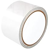 LANUCN PVC Planen Reparatur Set, Durchsichtig 5cm x 5m Flicken UV-beständig Tape für PVC-beschichtetes Sonnenschirm, LKW abdeckplane, Nylon, Zelt, Markisentuch