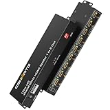 Cenmate HDMI-Splitter, 1 in 8 Ausgänge, 8 Anschlüsse, HDMI-Splitter, unterstützt 4K @ 60Hz, 4:4:4, 8-Bit Duplikat/Spiegel, HDMI 2.0, HDCP 2.3, 18 Gbit/s, EDID, 3D-Videowiedergabe