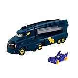 Fisher-Price DC Batwheels Spielzeug-Transporter und Auto, Bat-Großtransporter mit Rampe und Bam das Batmobil, Maßstab 1:55, Die-Cast Spielzeug-Fahrzeug, ab 3 Jahren, HMX07