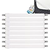 FlyWave Bettlakenspanner 8 Stück, Bettlakenspanner Verstellbar (30-100CM), Weiße Elastische Betttuchspanner, Spanner für Bettlaken, Matratze, Krippe, Bügelbrett oder Sofa
