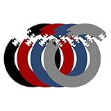 KOTO - 4pcs. Dart Surround Rot Rund, langlebige Dart wandschutz, verhindert Schäden, Eva (13,5 cm)