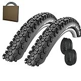 Schwalbe MTB Fahrrad Reifen Black Jack HS407 26x2.25 | 57-559 + AV Schlauch (Set 2 Stück)