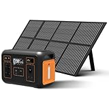 Powerstation 1200W Solar generator mit solarpanel, PD60W Fast Charging, 230V (Spitze 2400W) AC Ausgang, 306000mAh, 15W Wireless Charging, 0-100% in 1.7 Hours