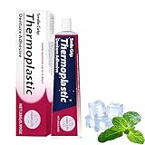 Thermoplastischer Zahnprothesenkleber, Zahnprothesen Haftgel, 28g Haftcreme Extra-super-stark für Die Dritten, Wasserfest Zahnprothesens Reparaturkleber Zur Verbesserung Der Passform Der Prothese