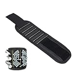 Magnetarmband Handwerker,Verstellbares Armband Für Handwerker,Magnetisches Armband Werkzeug,Magnetarmband Mit 10 Starken Magneten,Für Männer,Heimwerker,Einzigartiges Werkzeug,Kiuiom