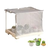 Mini-Gewächshaus – PP-Harz, 34 x 26 x 29 cm, Urban-Landwirtschaft, Gemüseanbaubedarf, tragbare Balkon-Gartenarbeit, Gewächshaus, Regale für Terrasse, Hinterhof, Wohnung