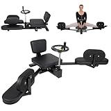 ROGONPDK Spagattrainer FitnessgeräTe Professioneller Beinstrecker Maschine Mit Pu Polster Pads Und Drehkurbel Beinspreizer - 180°Streckwinkel 100Kg TragfäHigkeit - für Yoga, Kampfsport Und Spagat