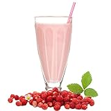 Walderdbeer Geschmack Eiweißpulver Milch Proteinpulver Whey Protein Eiweiß L-Carnitin angereichert Eiweißkonzentrat für Proteinshakes Eiweißshakes Aspartamfrei (200 g)