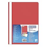 Berichtsmappe DONAU PP, A4, Standard, 120/180 Mikron, rot/Dokumentenarchivierung/Typ-Standard/Material-PP/Label-N/D/Farbe/Rot/Format-A4/Gewicht (g/m2)-N.a. / Stärke (mm)-120/180