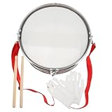 iplusmile Snaredrum Rot Leuchtend Robustes Schlaginstrument mit Sicherem Design Fördert Musikalisches Talent und Koordination für Vorschule und Bühnenpraxis