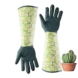 Gartenhandschuhe mit Rosenschnitt – Gartenhandschuhe, leichte dornensichere Gartenhandschuhe mit Krallen, Gartenhandschuh zum Beschneiden von Rosen für Kakteen, Rosen und Brombeeren