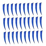 TOBBOMEY 30 Stück Echte Truthahnfedern Pfeilbefiederung Praktische Pfeilschwänze Outdoor Bogenschießen Zubehör für DIY Pfeile Robuste Schutzschild Form