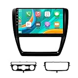 für Volk-wagen Jetta 6 2011-2018, 10,1 Zoll Android Touchscreen kabelloses Carplay Android Auto Autoradio Stereo Bluetooth Navigation Multimedia Player GPS WiFi FM AM Rückfahrkam(Color:8 CORE 12+256G)