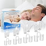 Nasenspreizer, Anti Snoring Device, Anti Schnarch Nasenclip, Wiederverwendbares Anti-Schnarch-Gerät, Verbessert die Atmung und Angenehmen Schlaf. (Weiß)