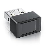 CSL - USB Fingerabdrucksensor Fingerabdruckleser - bis zu 10 IDs - Windows 8 10 11 – unterstützt bis zu 10 IDs – USB - Plug & Play – Finger Scanner - Rundumerkennung