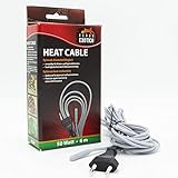 Terra Exotica Heizkabel - 50 Watt / 6 m Heat Cable - Bodenheizung für Terrarien - Terrarium Heizung - Silikonheizkabel für optimale Wärmeleitfähigkeit