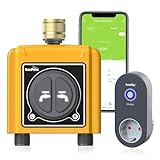 RAINPOINT Bewässerungscomputer WLAN 2 Ausgänge Automatische Bewässerungsuhr mit App/Sprachsteuerung, Wetter-/Bodenbasierte Bewässerung Regenverzögerung/Manuelle für Rasen, Garten, Gewächshaus