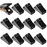 Sonfedo 12 Stück Rattenfalle Schlagfallen, Wiederverwendbar Mausefalle Schlagfalle, Hochempfindliche Schnallen Struktur, Mausfallen für Haus und Draußen, Mouse Trap, Rat Trap