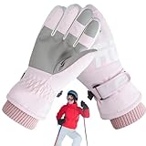 MLqkpwy Winterhandschuhe für Damen, Winterhandschuhe für Herren | Skihandschuhe – Thermo-Winterhandschuhe, warm, winddicht für Touchscreen, zum Radfahren, Wandern, Gehen
