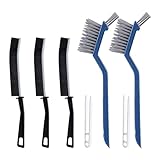 5 Stück Reinigungsbürsten, Multifunktionale Fugenbürste Bad und Kleine Bürsten Set zum Reinigen, Eckreinigungsbürste für Badezimmer, Toilette, Küche