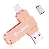 Exsellon 64GB Phone Speicherstick zur Erweiterung des Speichers für Fotos und Videos, USB Stick für Phone, pad, Android, PC, Tablet,Mac