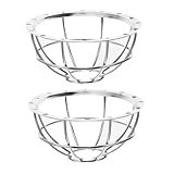 HOLIDYOYO 2 Stück Rauchmelder Schutzkäfig aus Robustem Eisen Drahtgeflecht Explosionsgeschützt Diebstahlsicherer Schutzkorb für Feuermelder Einfache Montage Zuhause