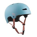 TSG Damen Evolution WMN Solid Color Helm, Satin Porcelain Blue, S/M