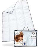 Bettdecke 135x200, Ganzjahresdecke mit OptiSleep®-Technologie, Flauschige Steppdecke AERO ActiveClima, Kuschelige Winterdecke / Sommerdecke mit Ventilations & Klimazonen, Ideale Hygiene für Allergiker