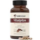 SHROOMY Mushroom Complex Kapseln mit 6 Vitalpilzen (Hericium, Cordyceps, Chaga, Reishi, Shiitake, Maitake) – 120 Stück – 20% Beta-Glucan – vegan