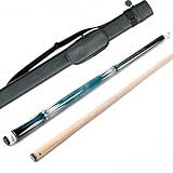 Riley American Pool Queue, 147 cm, 13 mm Spitze, komplett mit Hartschalenkoffer (blau)