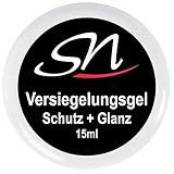 SN Nageldesign Versiegelungsgel für Gelnägel Acrylnägel LED UV Gel Versiegler Gel klar 15ml